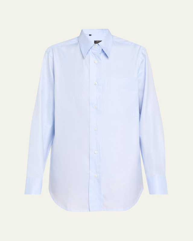 Button Down Cotton Twill Shirt